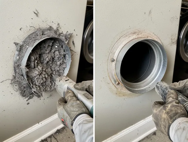 Professional clogged vent cleaning by Medina Dryer Vent Cleaning in Medina