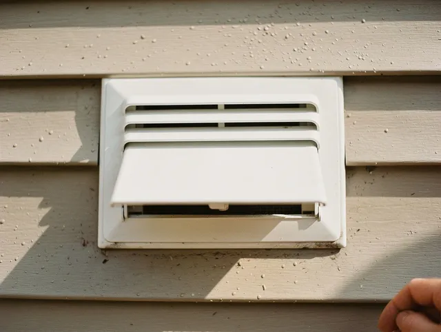 Medina Dryer Vent Cleaning technician performing professional exhaust vent cleaning at a residential property in Medina