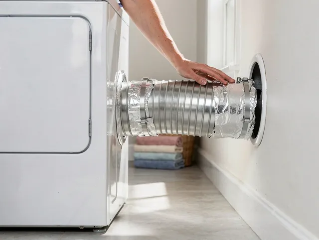 Professional dryer vent hose installation by Medina Dryer Vent Cleaning in Medina