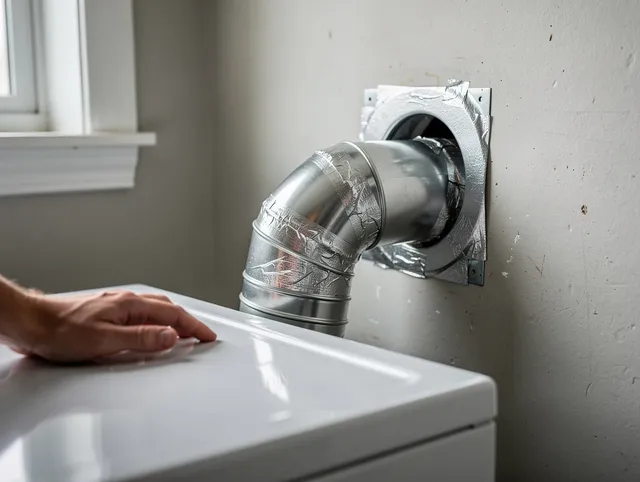 Medina Dryer Vent Cleaning expert performing professional dryer vent repair and installation in Medina