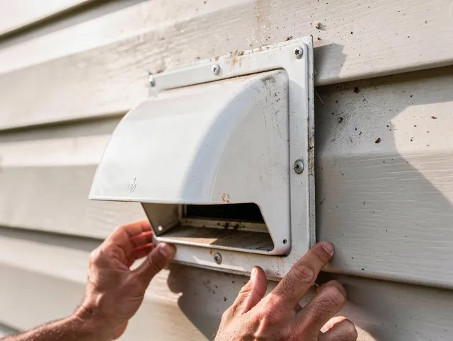 Medina Dryer Vent Cleaning technician delivering thorough residential dryer vent cleaning service in Medina